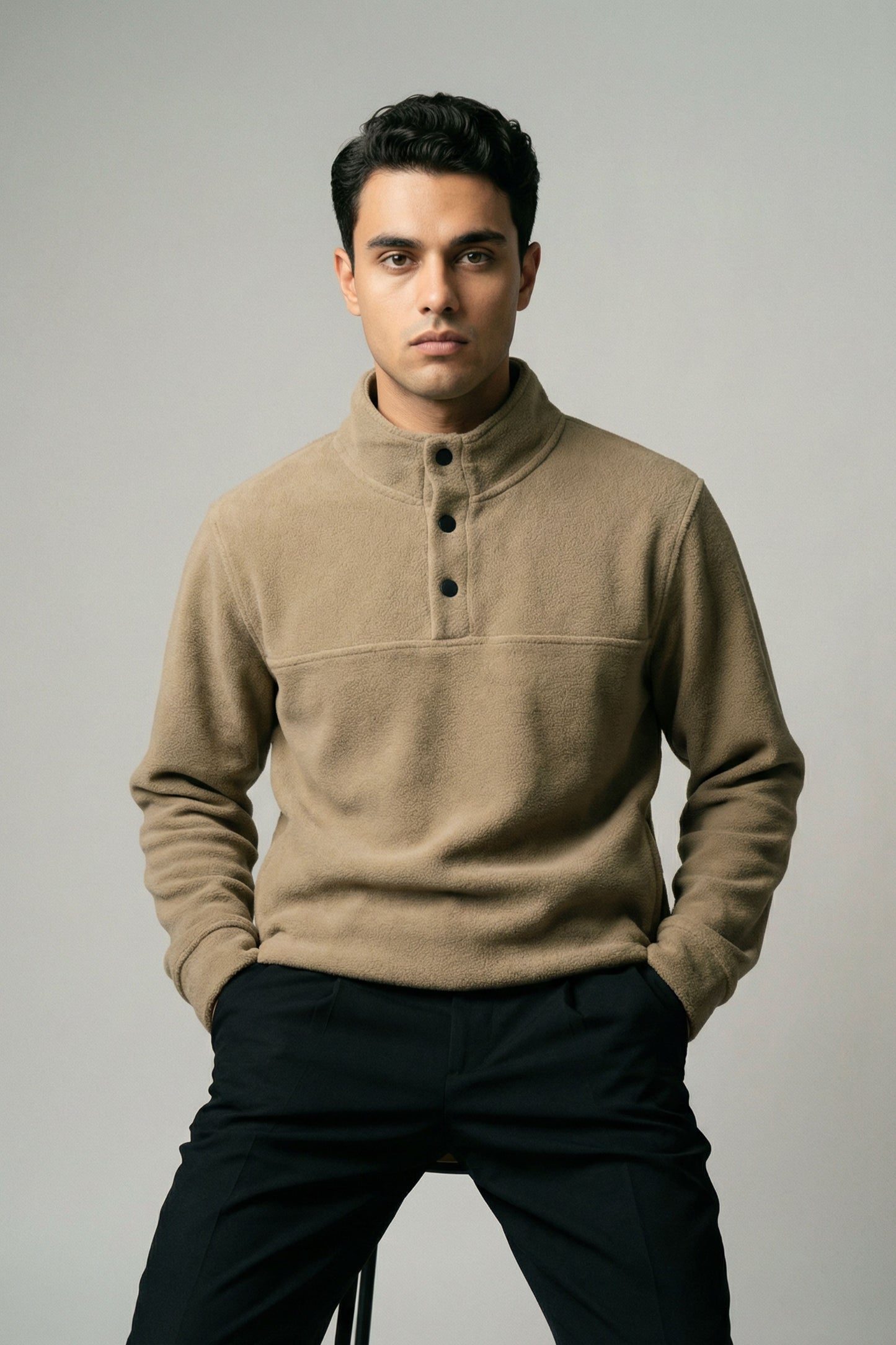 Stillness Sherpa – Warm Taupe