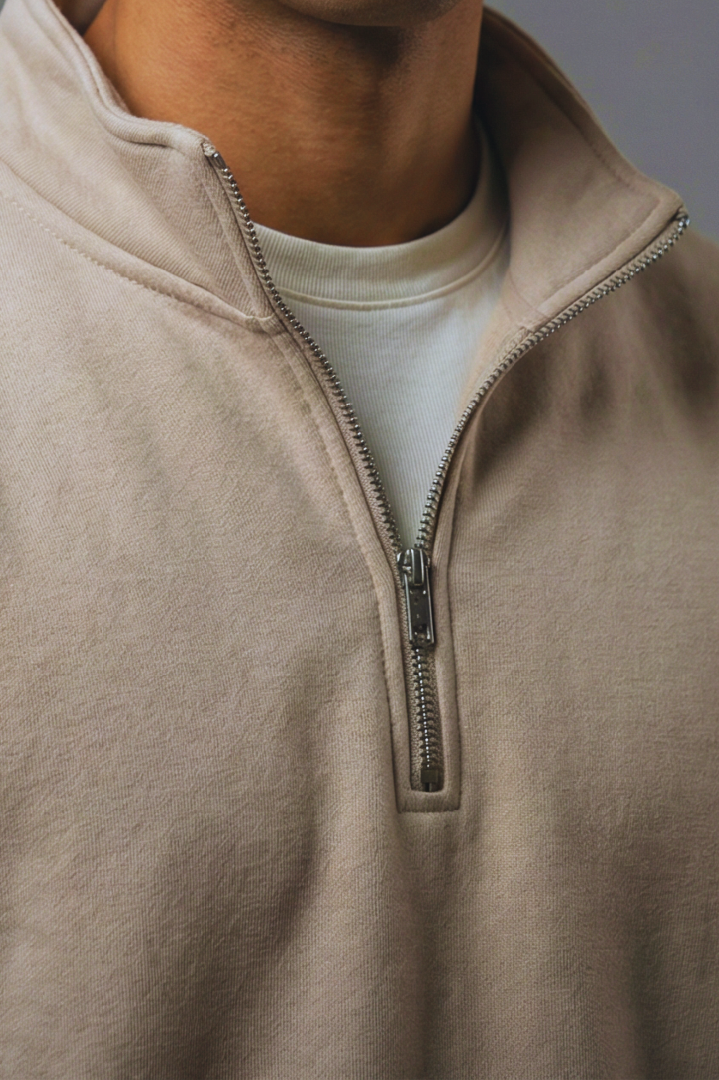 Coreline Half-Zip — Sand Beige