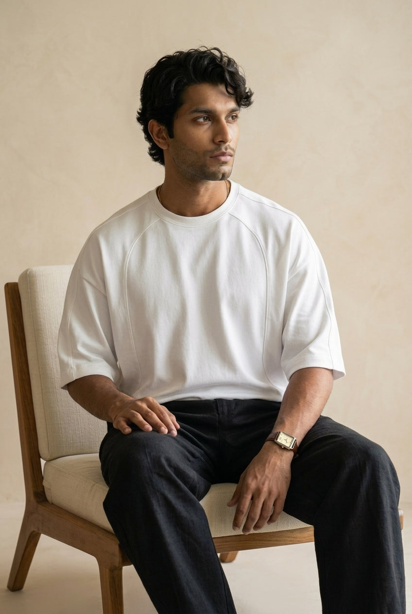The Contour Tee — WHITE