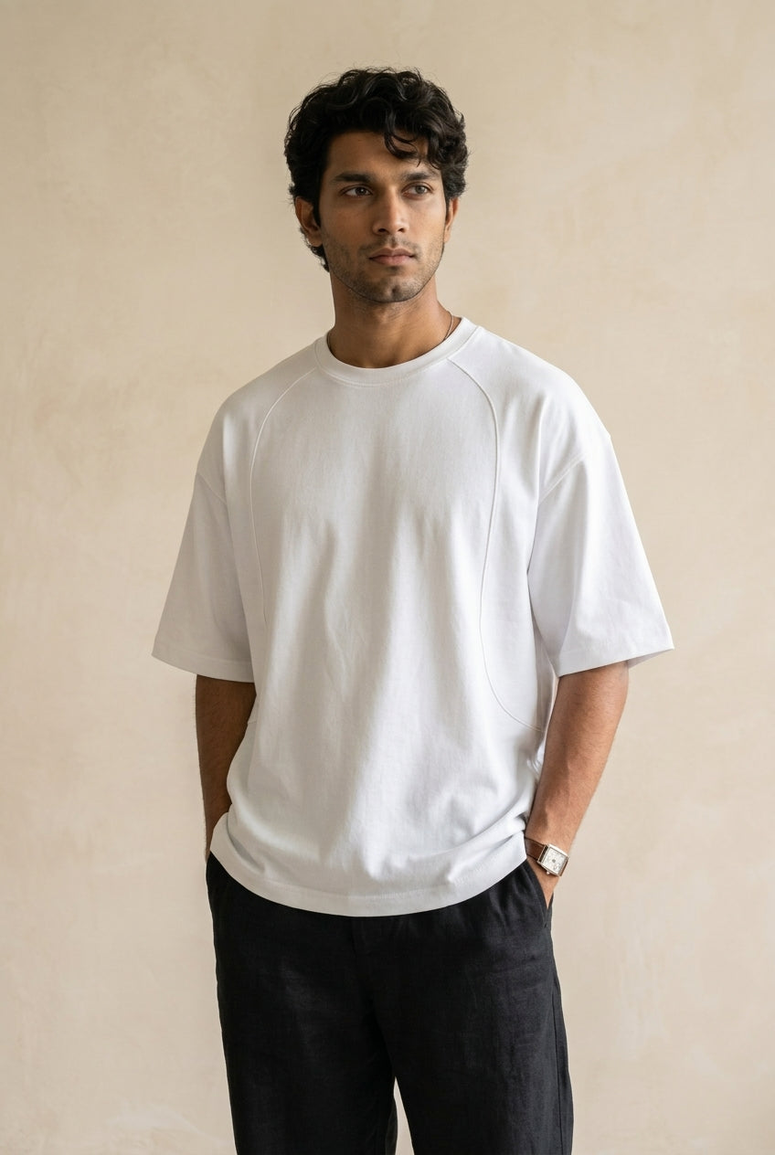 The Contour Tee — WHITE