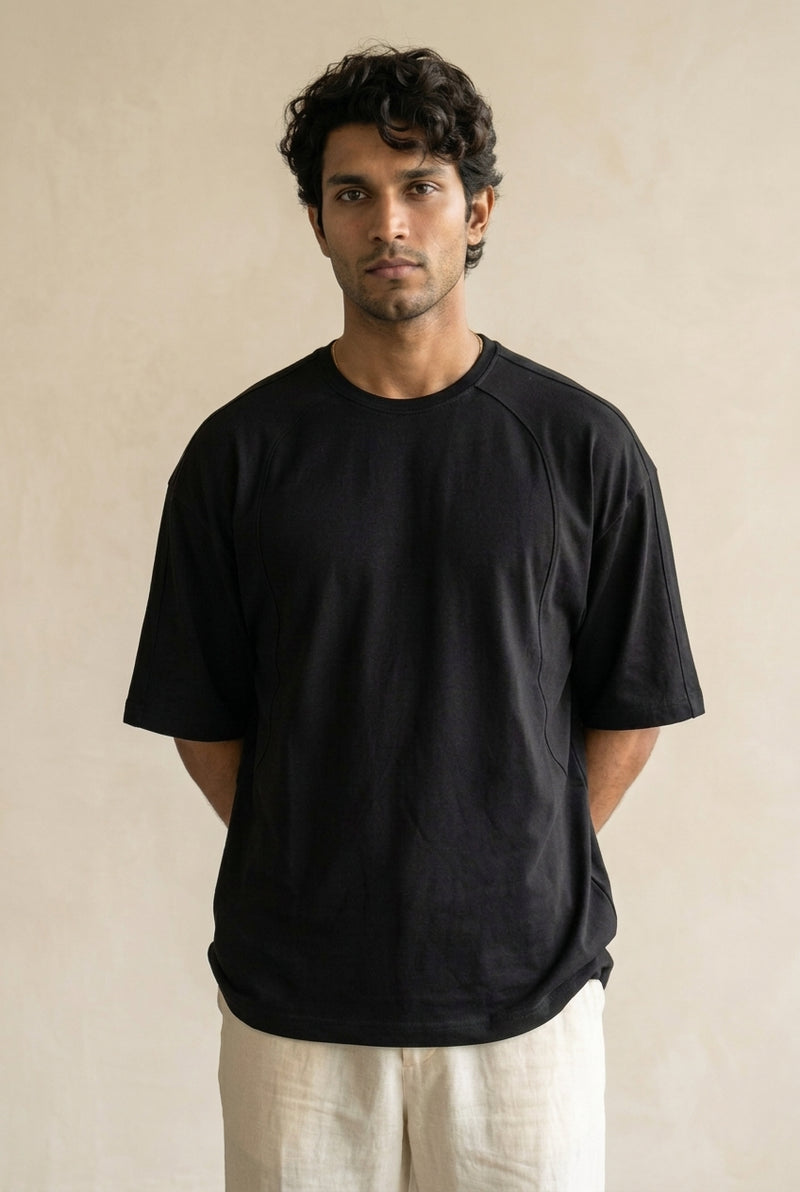 The Contour Tee — BLACK