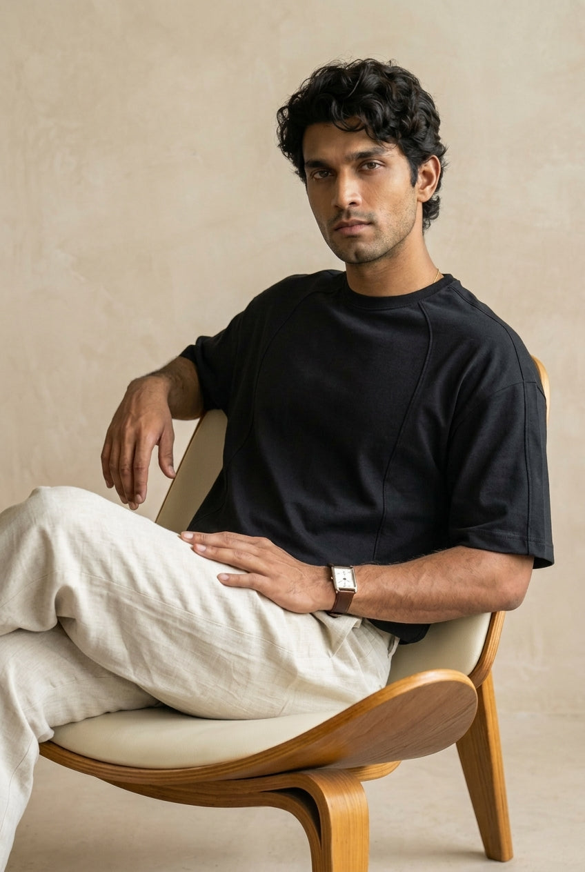 The Contour Tee — BLACK