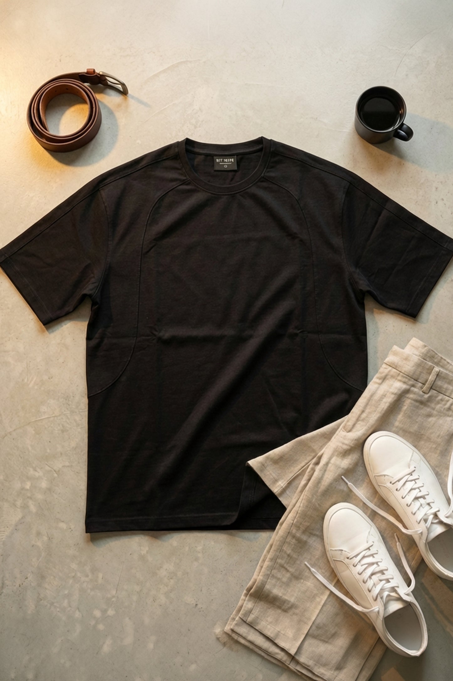 The Contour Tee — BLACK